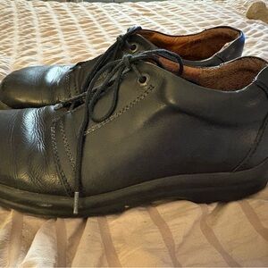 Birkenstock Men's Dark Leather Oxfords Footprints